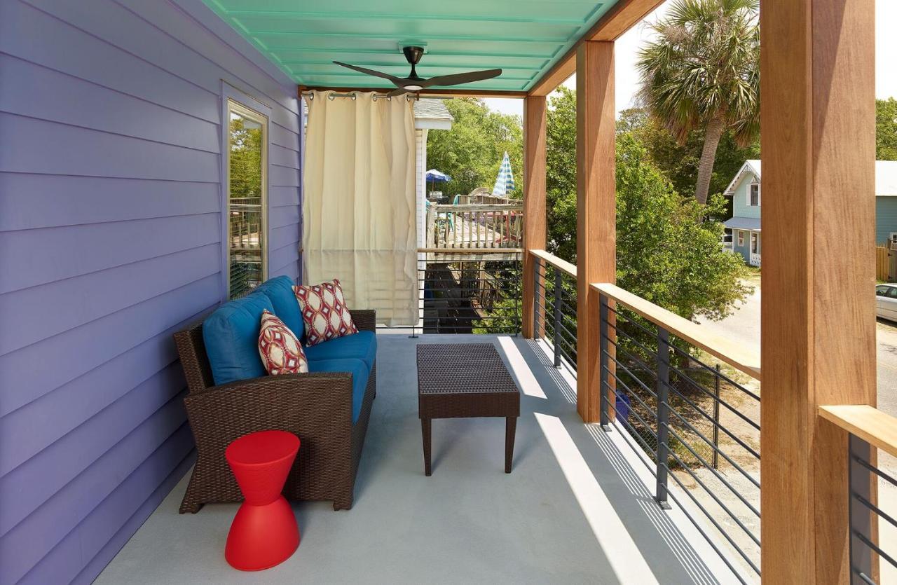 Folly Vacation Perfect Purple Palace Apt C Folly Beach Bagian luar foto