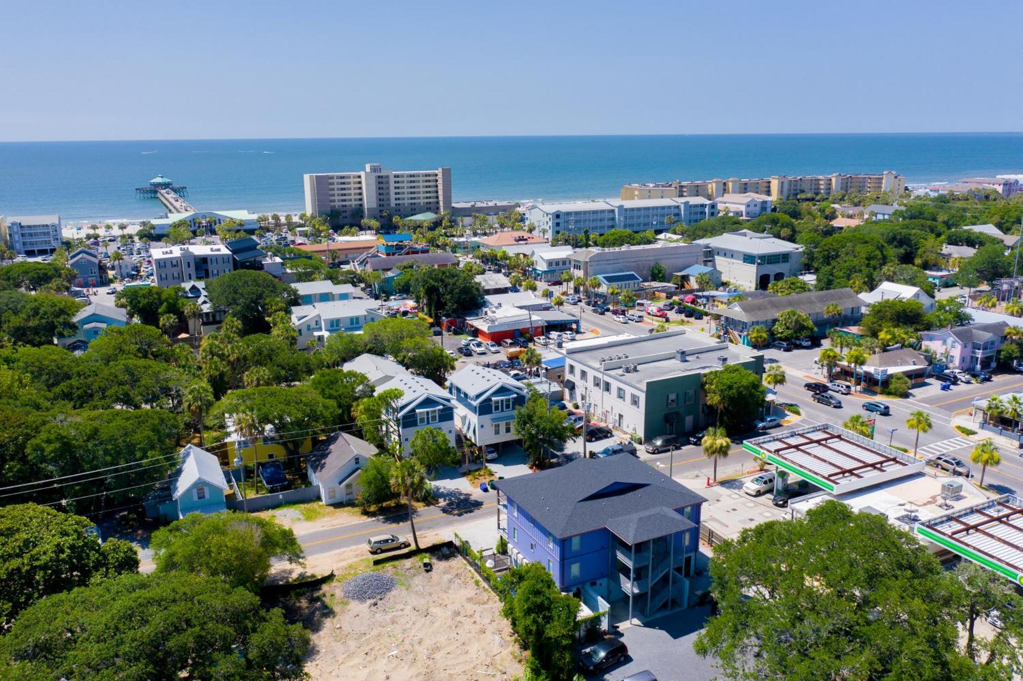 Folly Vacation Perfect Purple Palace Apt C Folly Beach Bagian luar foto